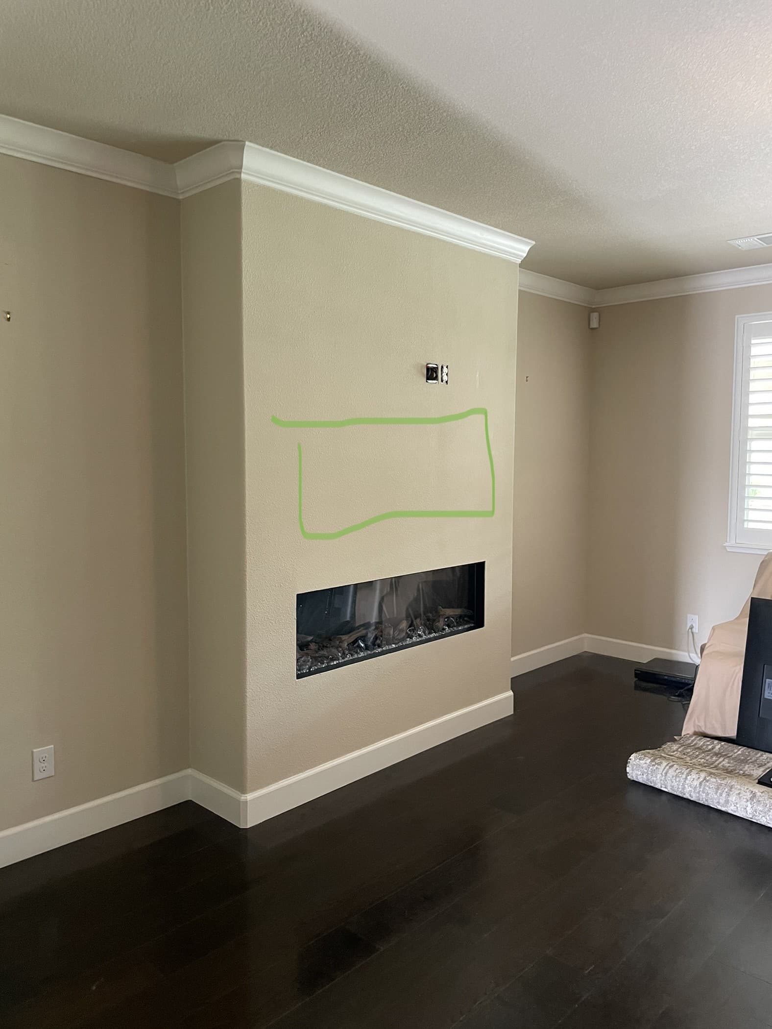 Fireplace remodel with built-in cabinetry and tile Carmichael