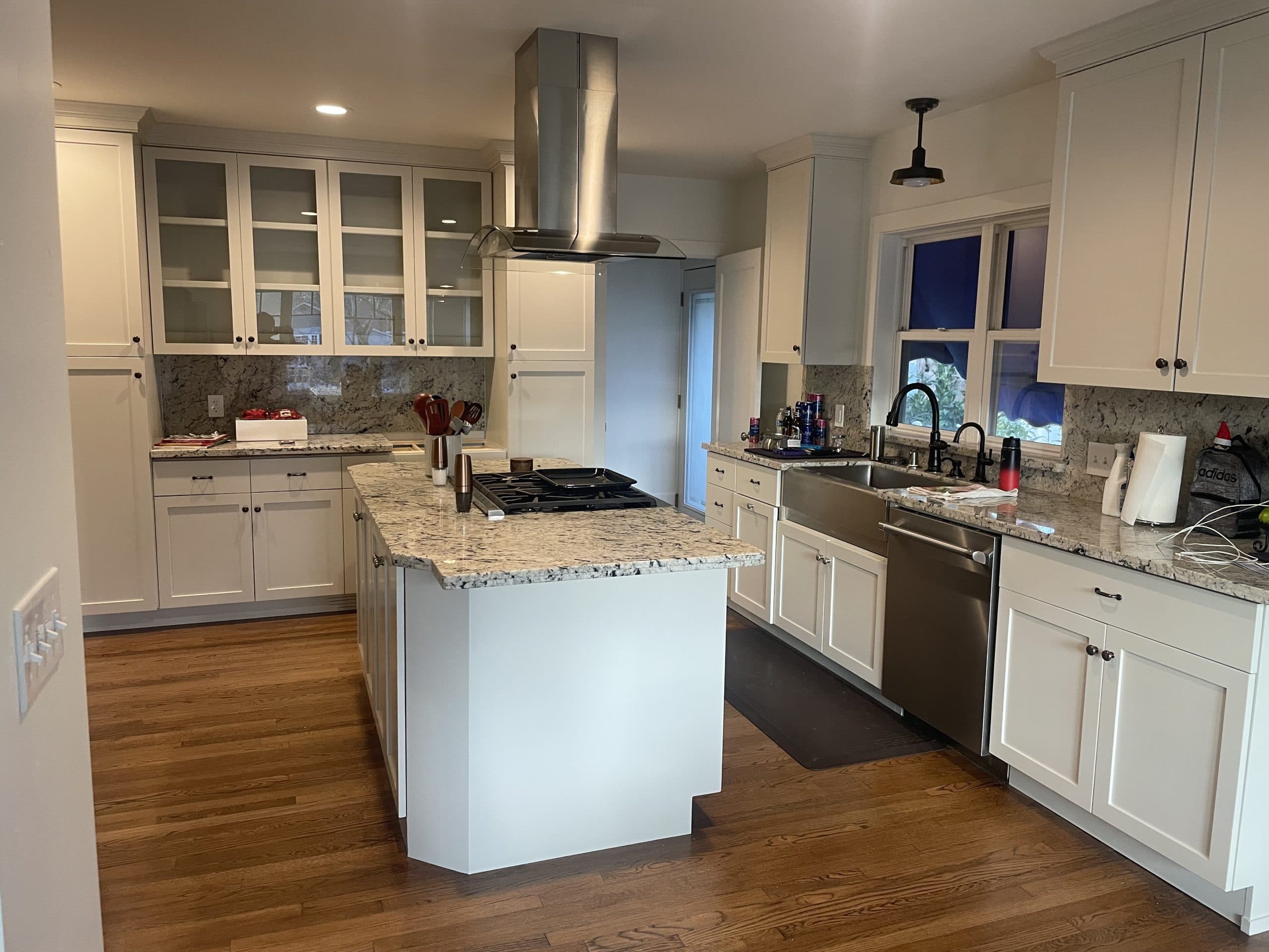 Kitchen remodel with updated cabinets and tile in Sacramento home